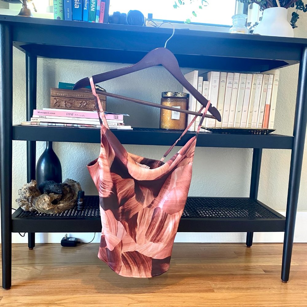 Milk & Honey silk cowl neck top